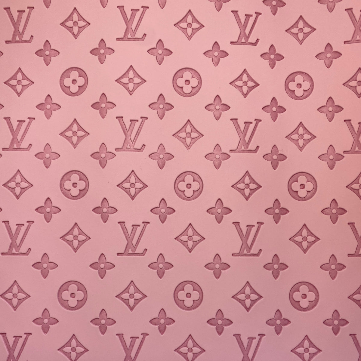 Patterned Vinyl and HTV Sheets - Pink on Pink Louis Vuitton Logo (LV1)