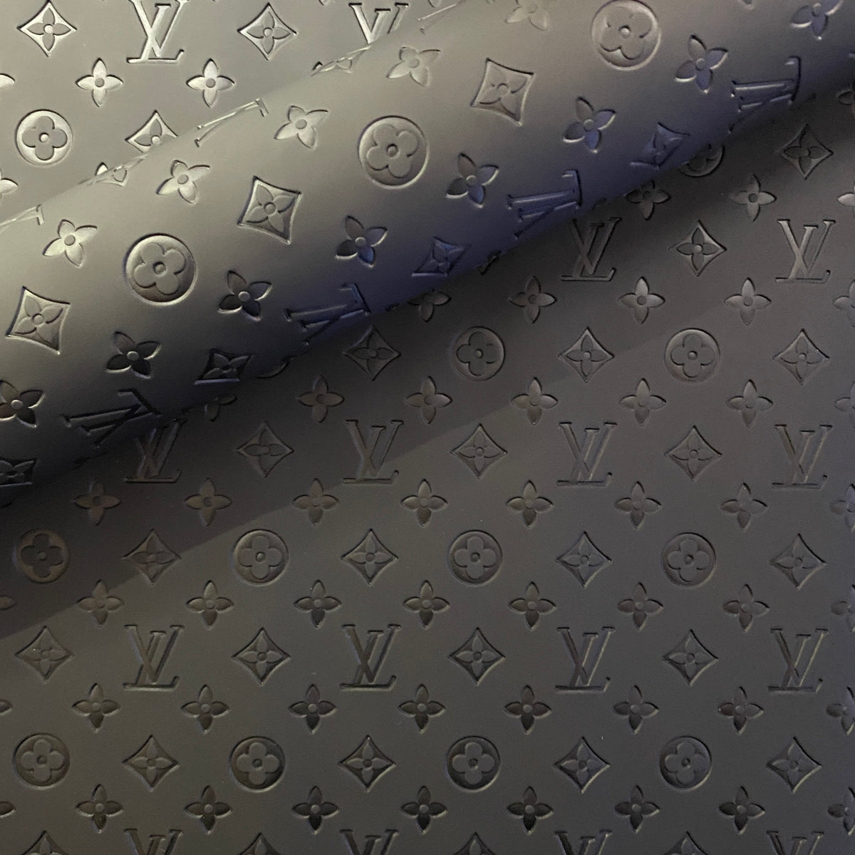 Louis Vuitton Black Suede And Embossed Monogram Fabric Millenium
