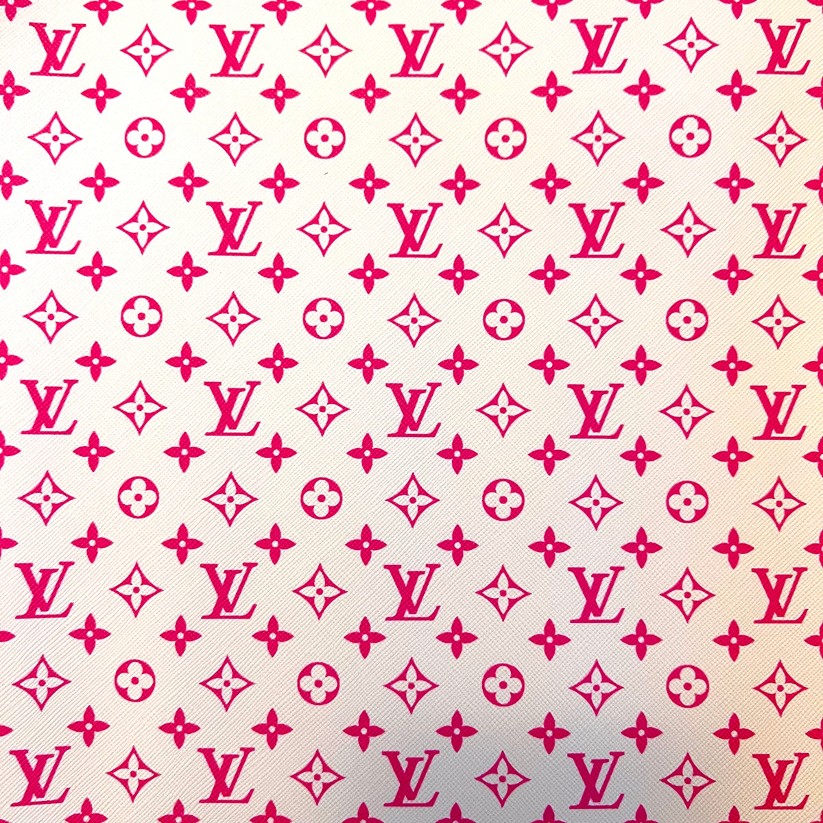 Louis Vuitton Novelty goods rare SEE LV Sticker Pink White Logo