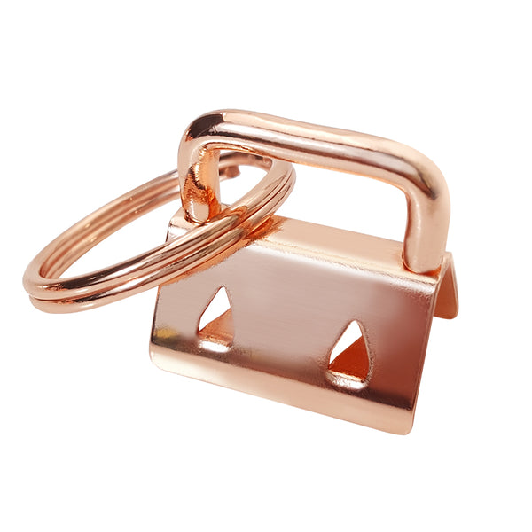 25mm (1inch) Key Fob Hardware and Split Ring Rose Gold (Pack of 10) –  Dreamy Designs by Trudy