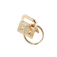 25mm (1inch) Key Fob Hardware and Split Ring Gold (Pack of 10)
