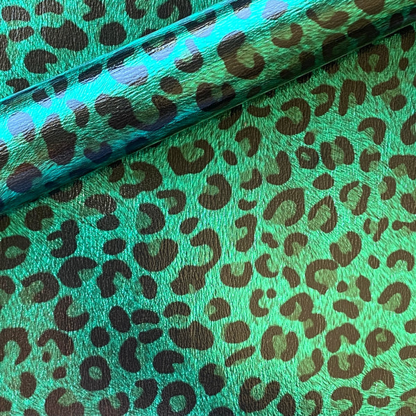Leopard Print on Green