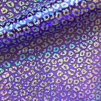 Purple Leopard Transparent Jelly Sheet