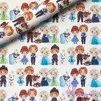 Frozen Characters on White
