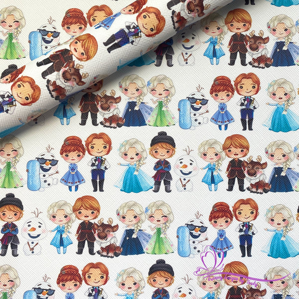 Frozen Characters on White