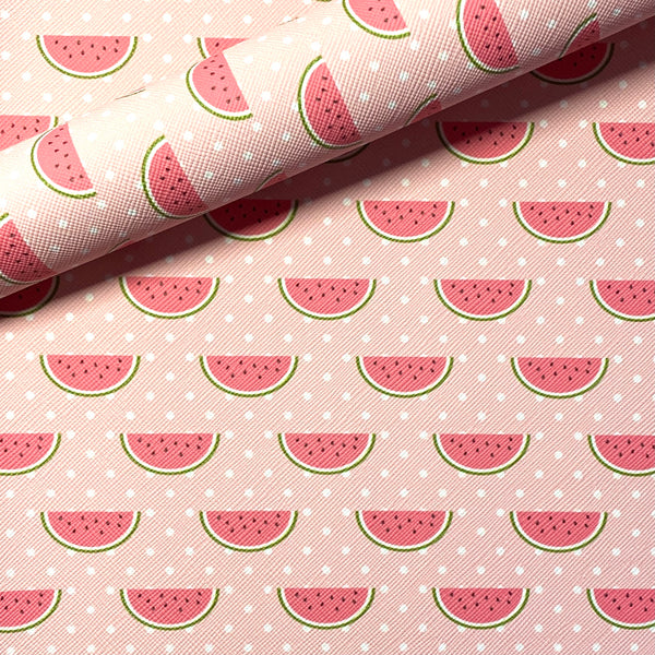 Watermelon Pieces on Pink