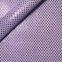 Purple Iridescent Star Printed Fabric