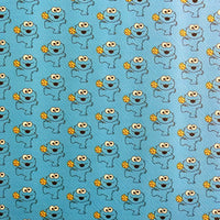 Sesame Street Cookie Monster Printed Faux Leather Sheet