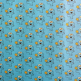 Sesame Street Cookie Monster Printed Faux Leather Sheet