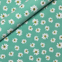 Daisy Flowers Printed on Suede