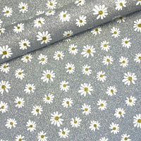 Silver Daisy Fine Glitter Sheet