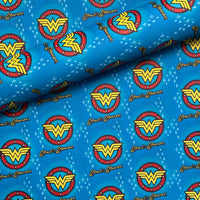 Wonder Woman Logo On Blue