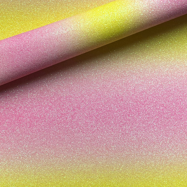 Pink and Yellow Fine Glitter
