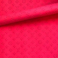 L V Embossed on Red (Roll)
