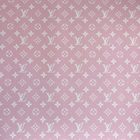 L V White on Light Pink (Smaller Design)