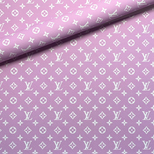 L V White Print on Light Purple (Large Logo)