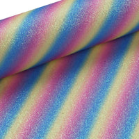 Coloured Rainbow Stripes Fine Glitter