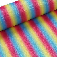 Coloured Rainbow Bright Stripes Fine Glitter