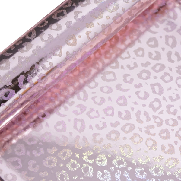 Holographic Leopard Print - Pink