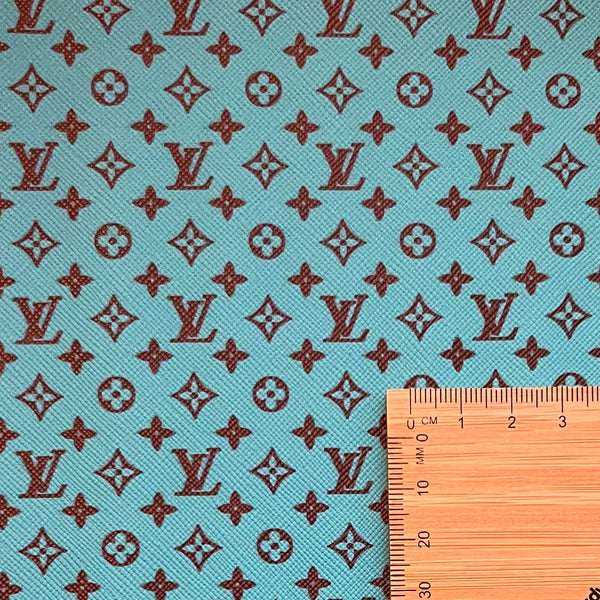 Custom LV printed leather for the bathroom interiors of Candyscape